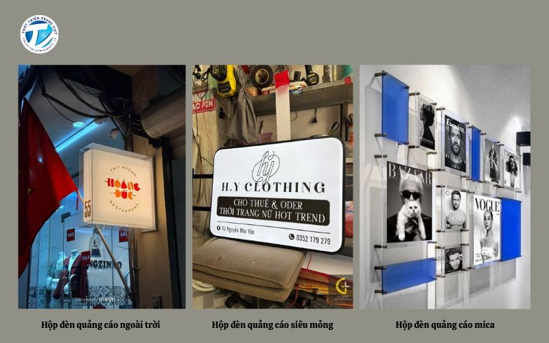 Các loại hộp đèn quảng cáo phổ biến hiện nay